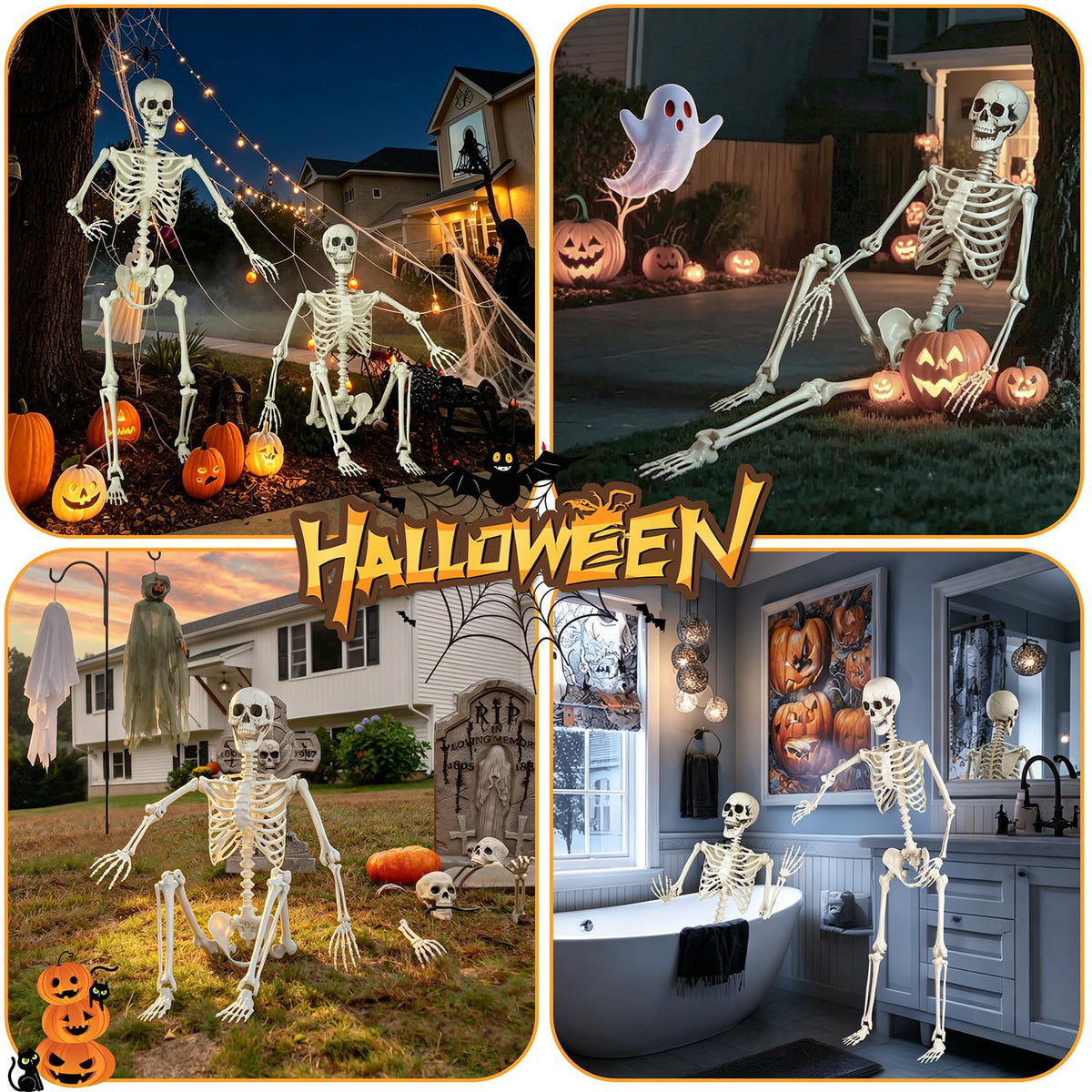 5.4ft Posable Skeleton F11103