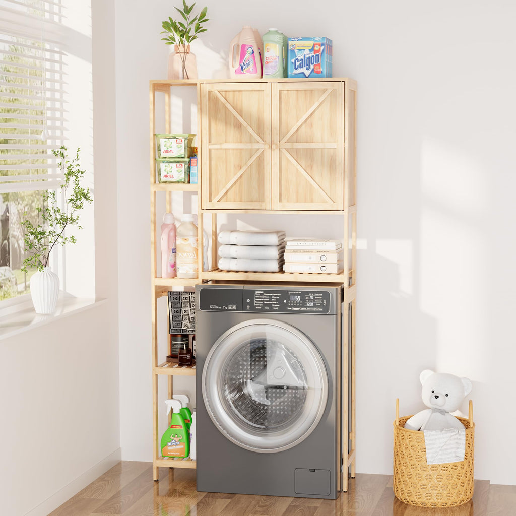 Bamboo Over-the-Toilet Storage Cabinet with Shelves H59255