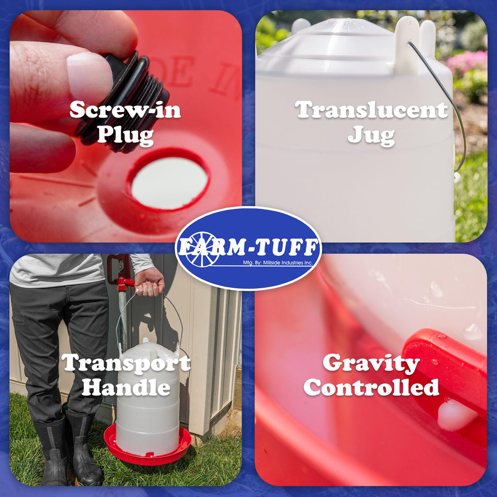5 Gallon Plastic Poultry Waterer C3723