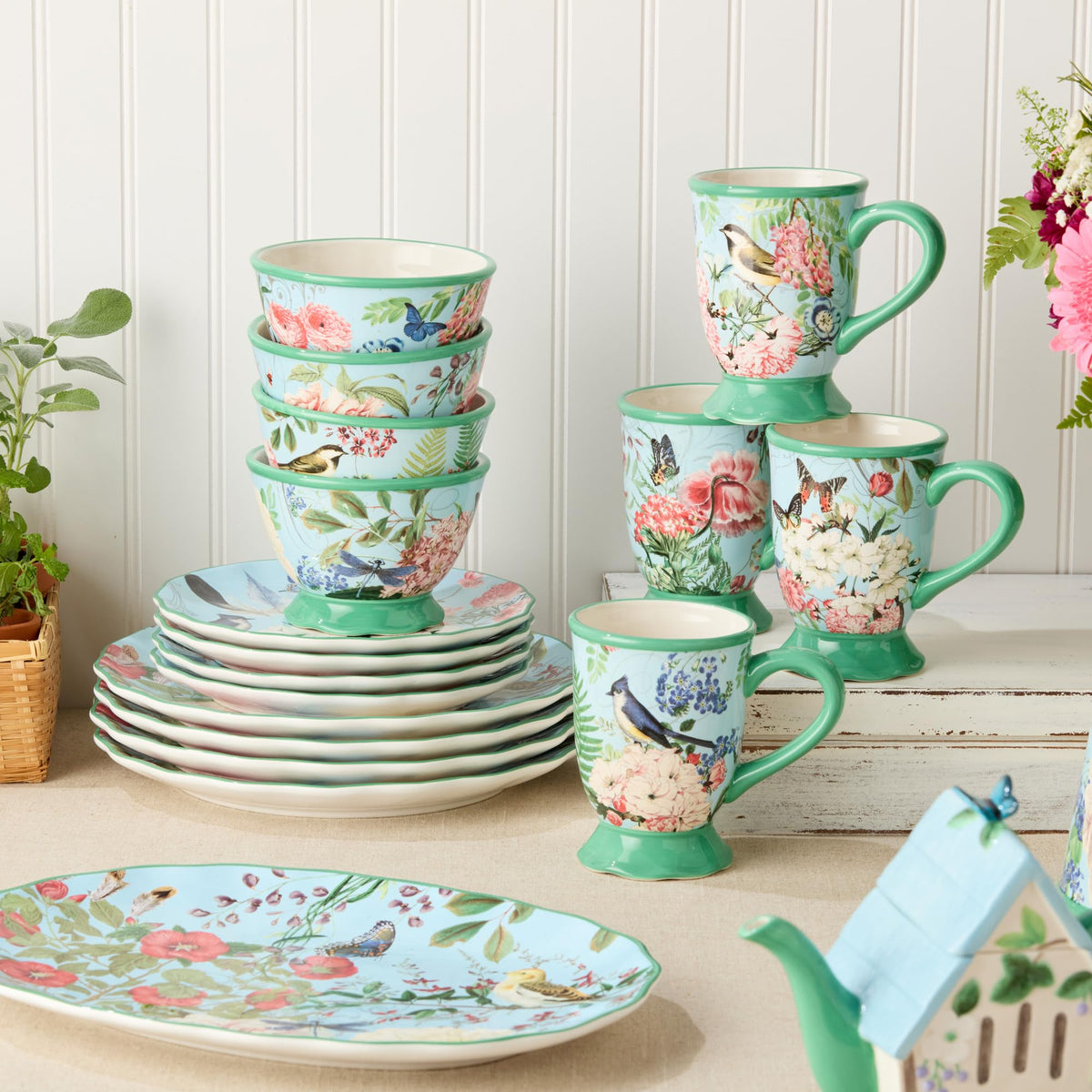 16-Piece Dinnerware Set Service for 4 R819
