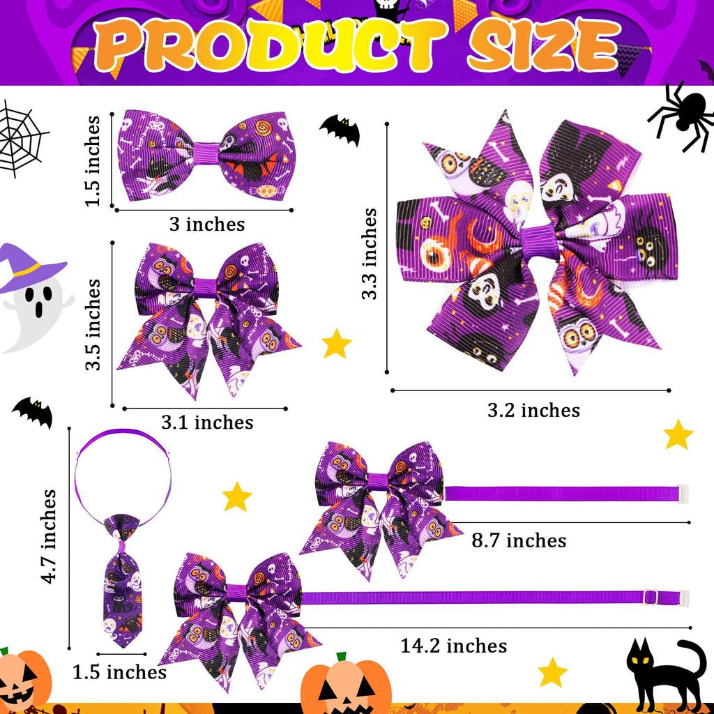120 Pcs Dog Bow Tie Collar Set N5370