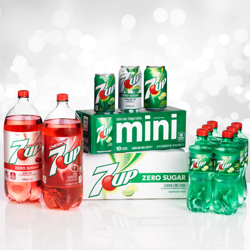 Zero Sugar 7-Up Soda, 12 Oz (Pack of 24) E435