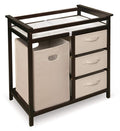 Baby Changing Table with Laundry Hamper and 3 Storage Drawers R392693