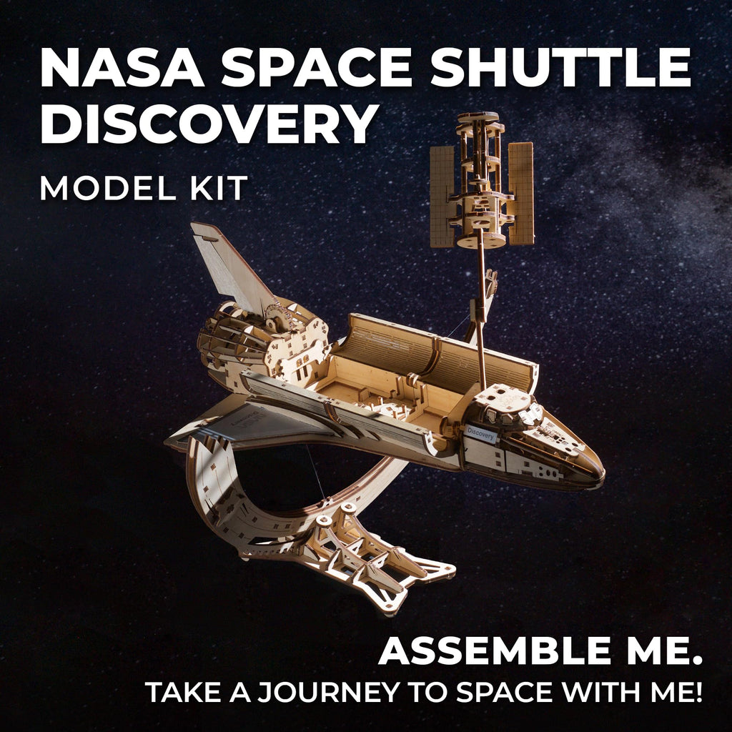 Wooden 3D Puzzle Space Shuttle Model Kit X2136