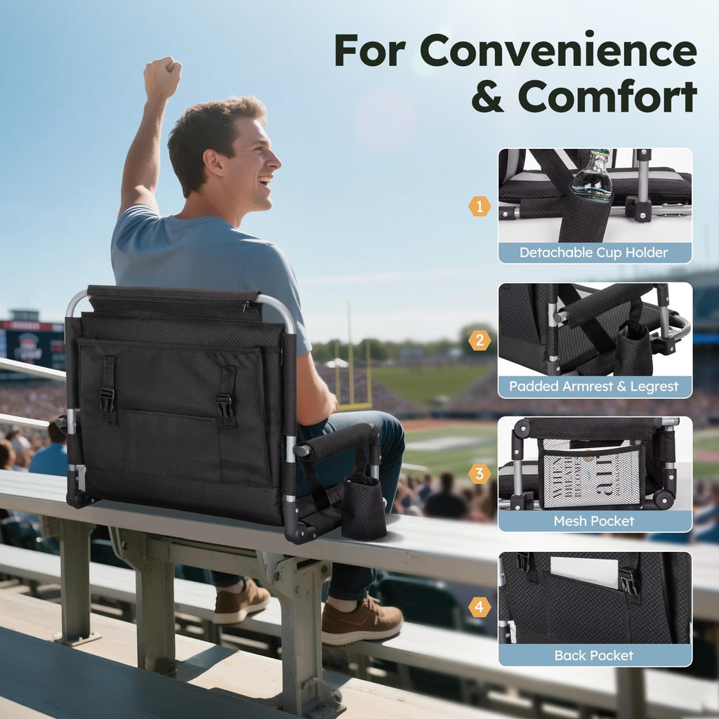 2 Pack Folding Stadium Seats H93536