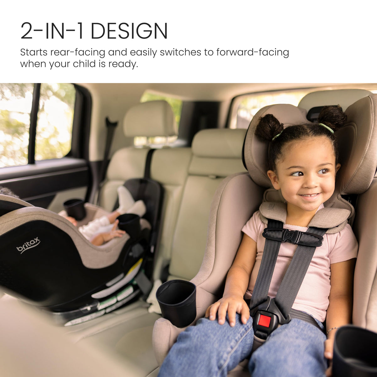 Teak Rotating Convertible Car Seat W724000