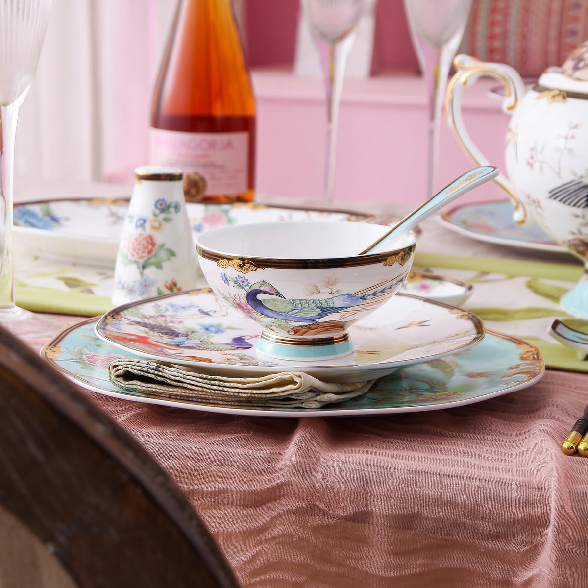 12-Piece Bone China Dinnerware Set for 4 I5087