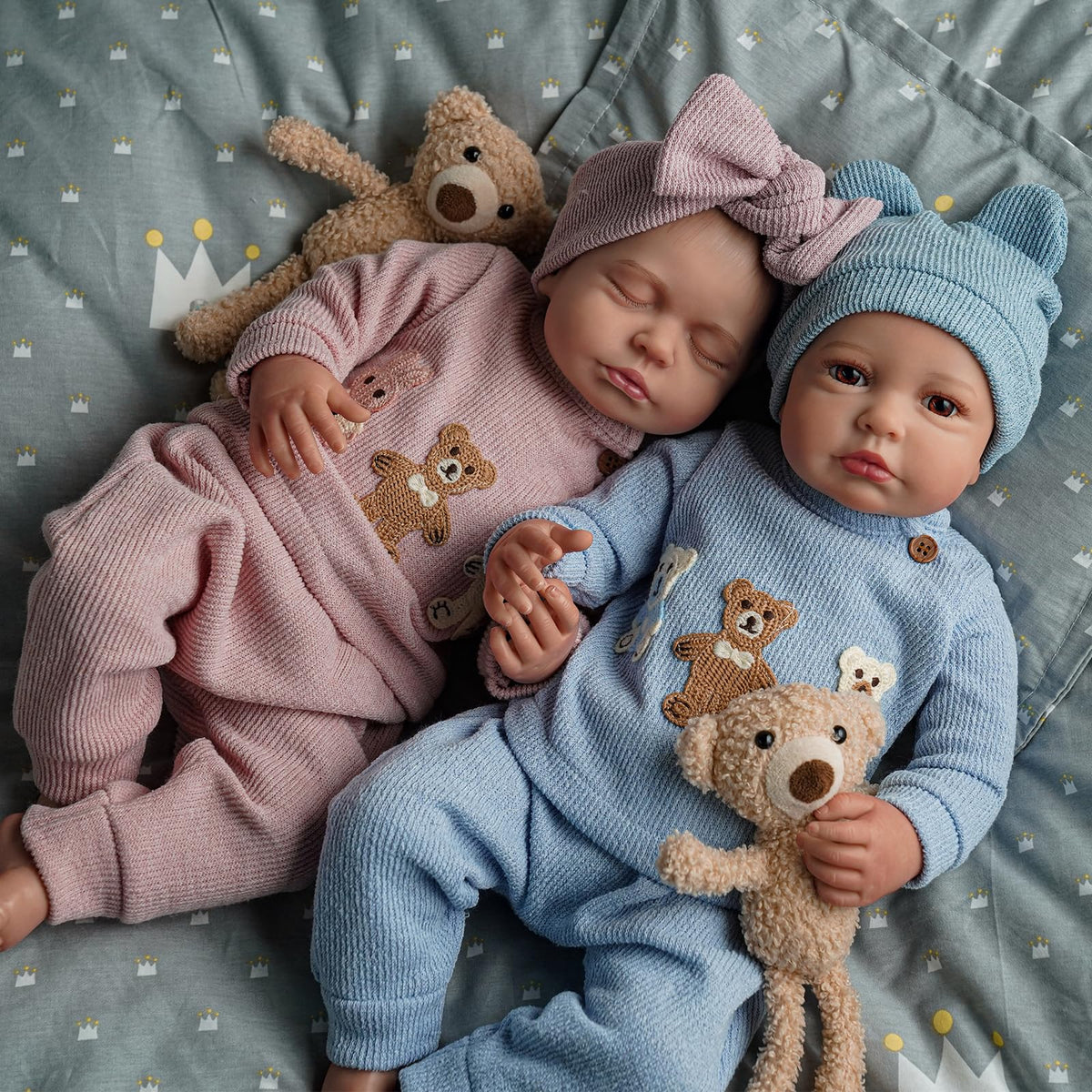 20 Inch Lifelike Reborn Baby Dolls Twins M213390
