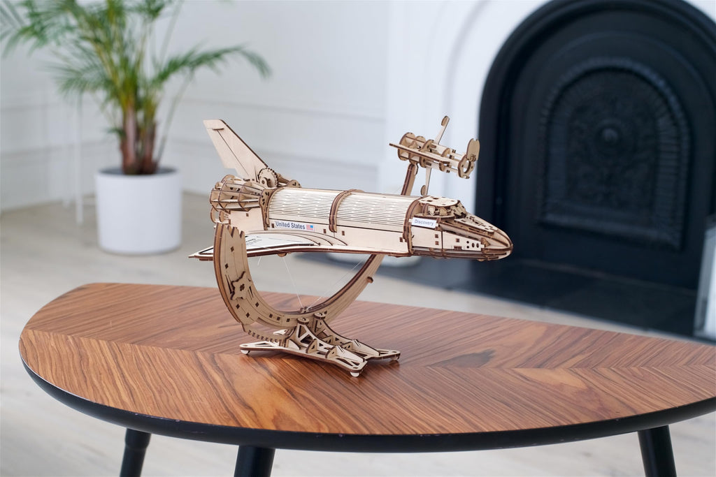 Wooden 3D Puzzle Space Shuttle Model Kit X2136