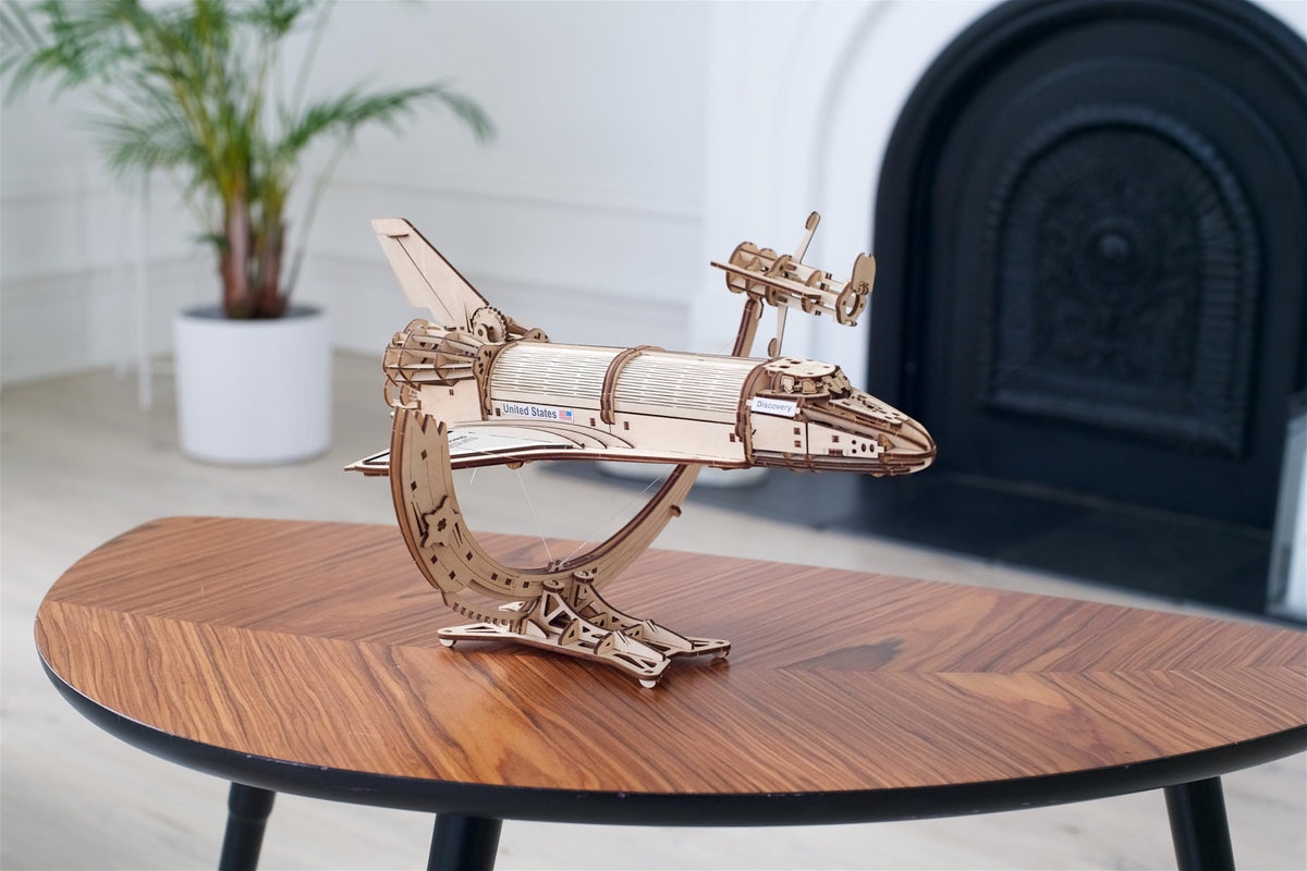 Wooden 3D Puzzle Space Shuttle Model Kit X2136