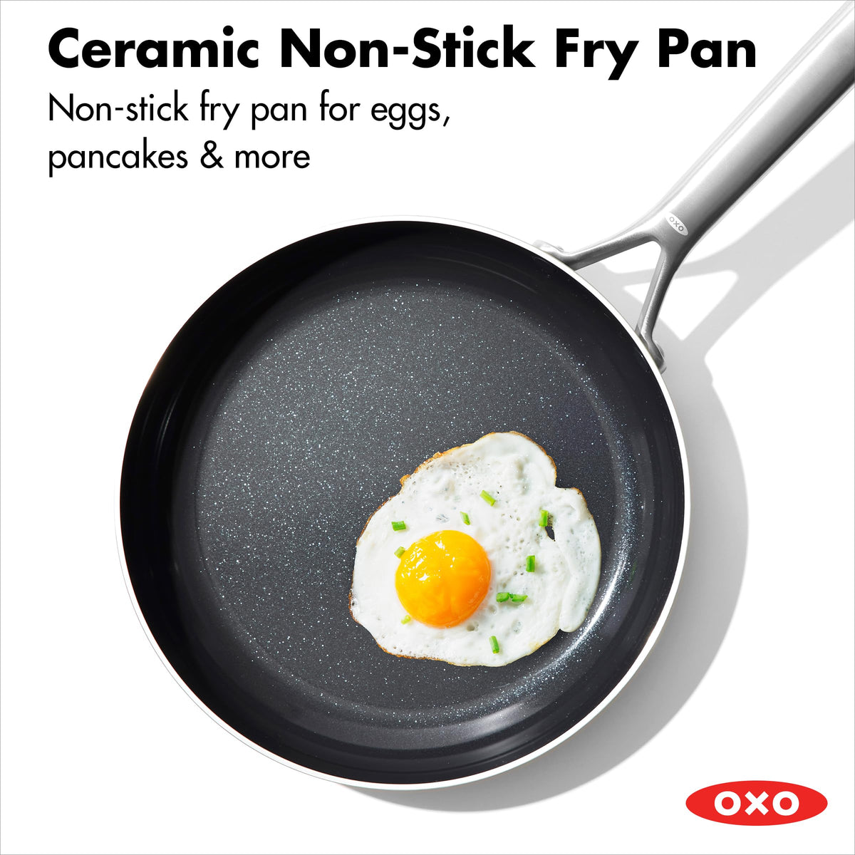10 Piece Stainless Steel Cookware Set with Ceramic Nonstick Frying Pan T96152