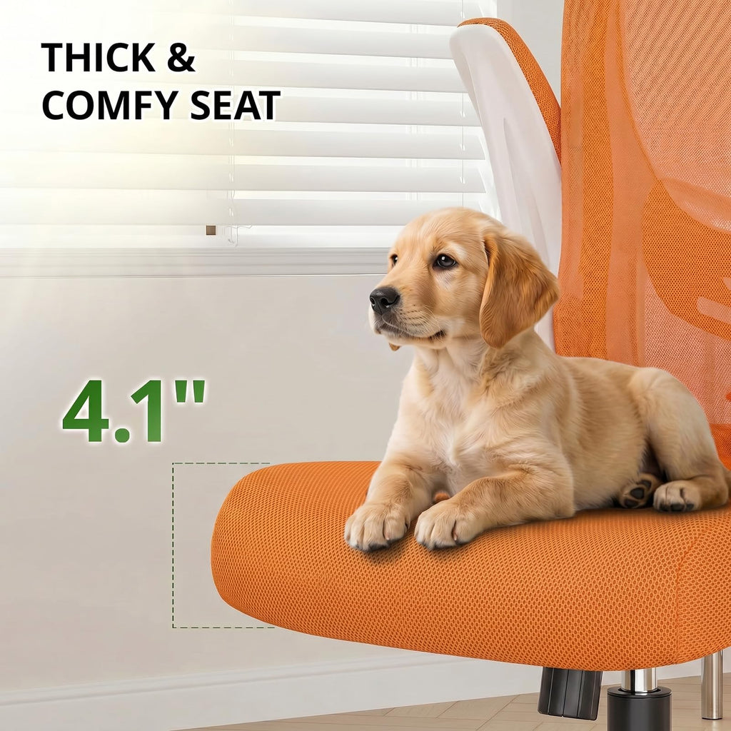 Ergonomic Breathable Mesh Office Chair with Flip-Up Arms A197067