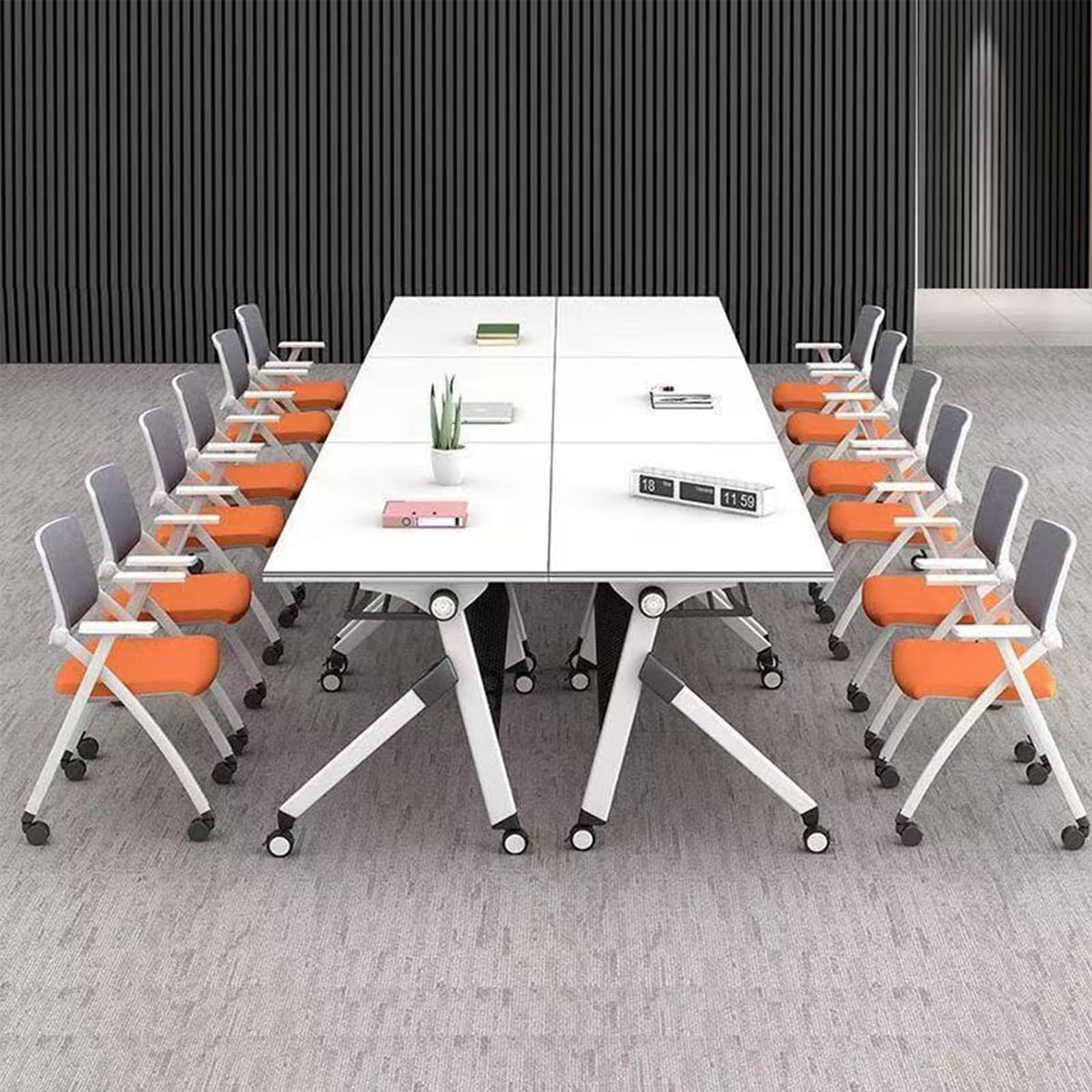 Folding Conference Table with Casters U824440