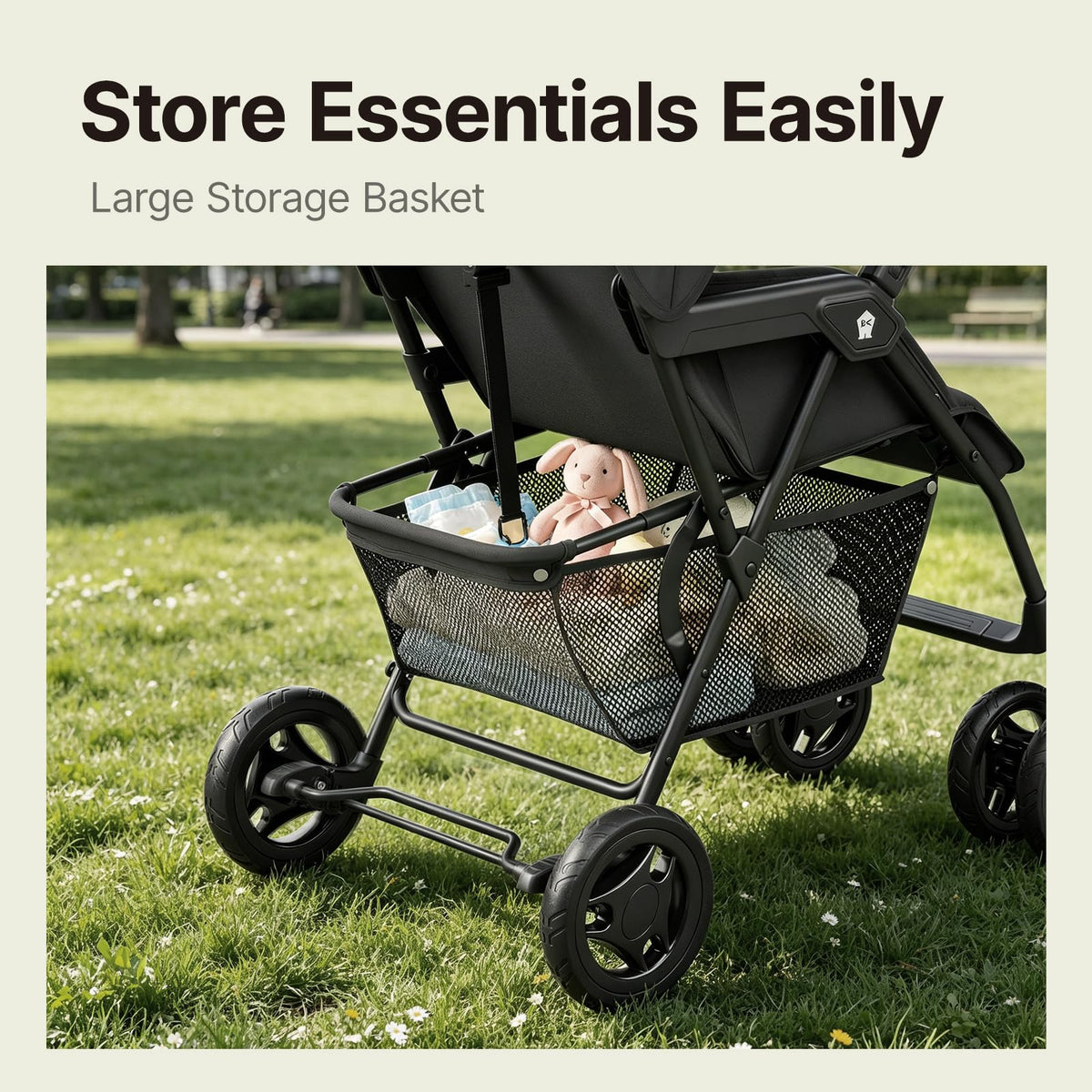 Lightweight Umbrella Travel Stroller with Near-Flat Recline Seat K7343