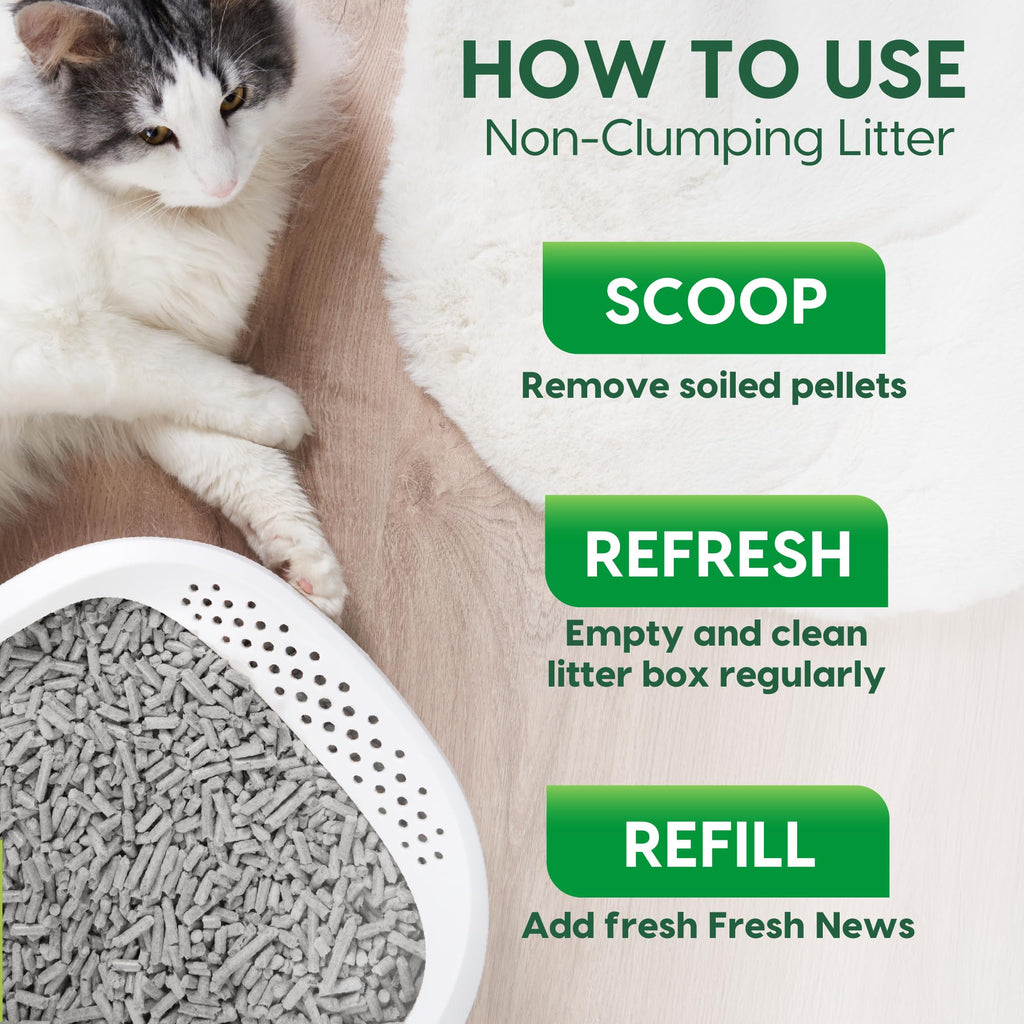 Non-Clumping Paper Cat Litter 25 Pound Y62805