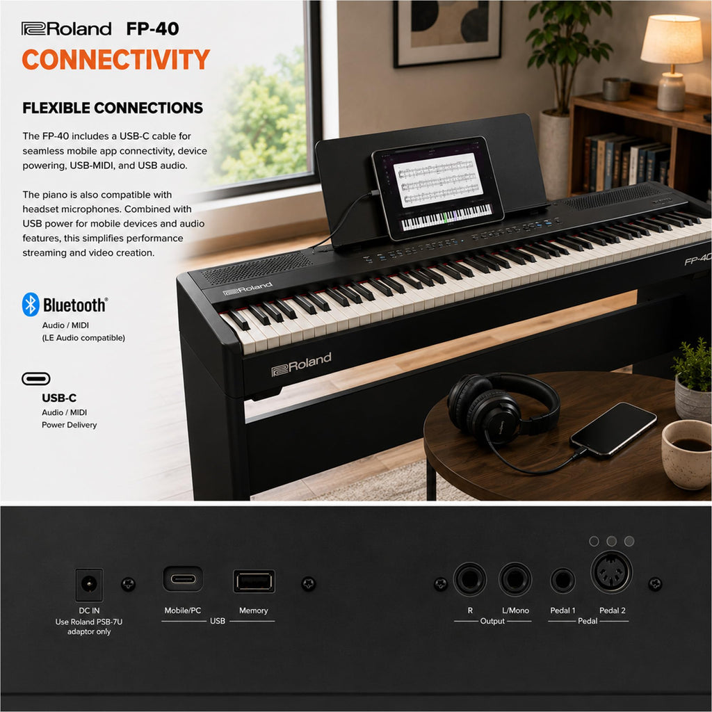88-Key Digital Piano Black U86281