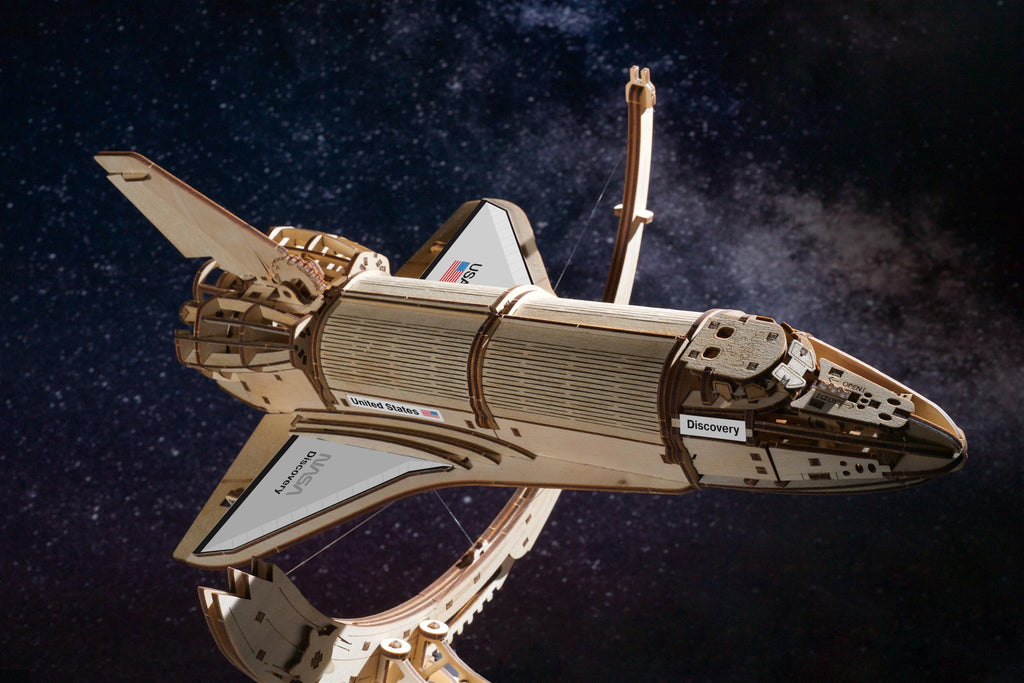 Wooden 3D Puzzle Space Shuttle Model Kit X2136