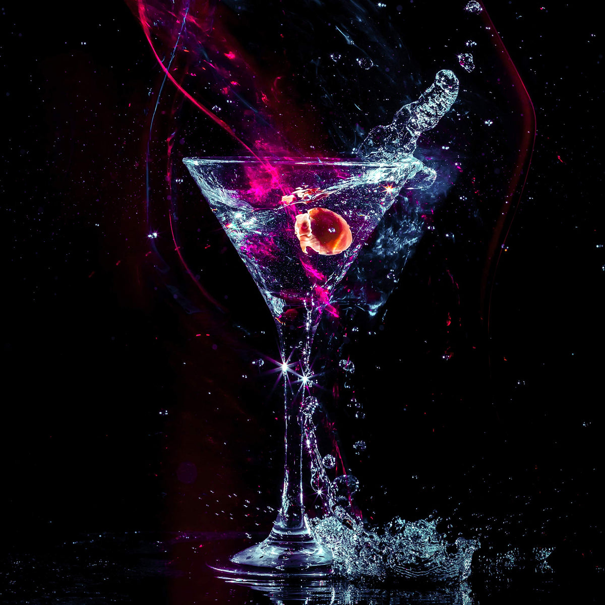 Clear 9 Ounce Set of 4 Martini Cocktail Glasses K529