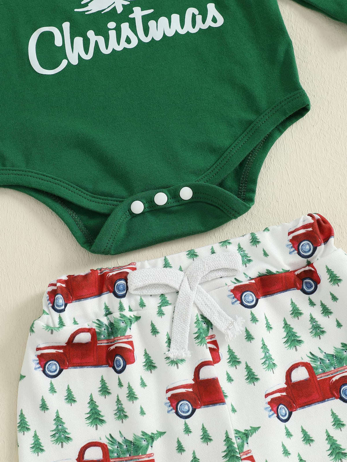 Christmas Baby Boy Outfit Newborn Romper Pant Headband O80750